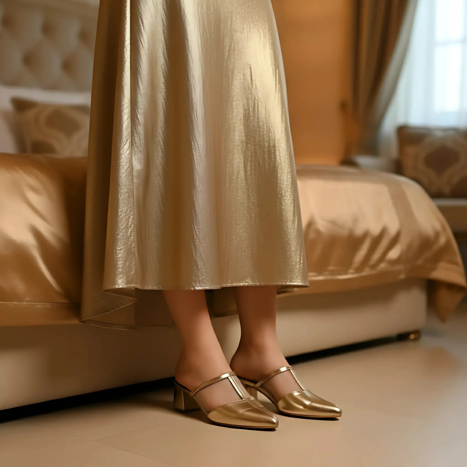 Mesh Pointed-Toe Mules - Image 5