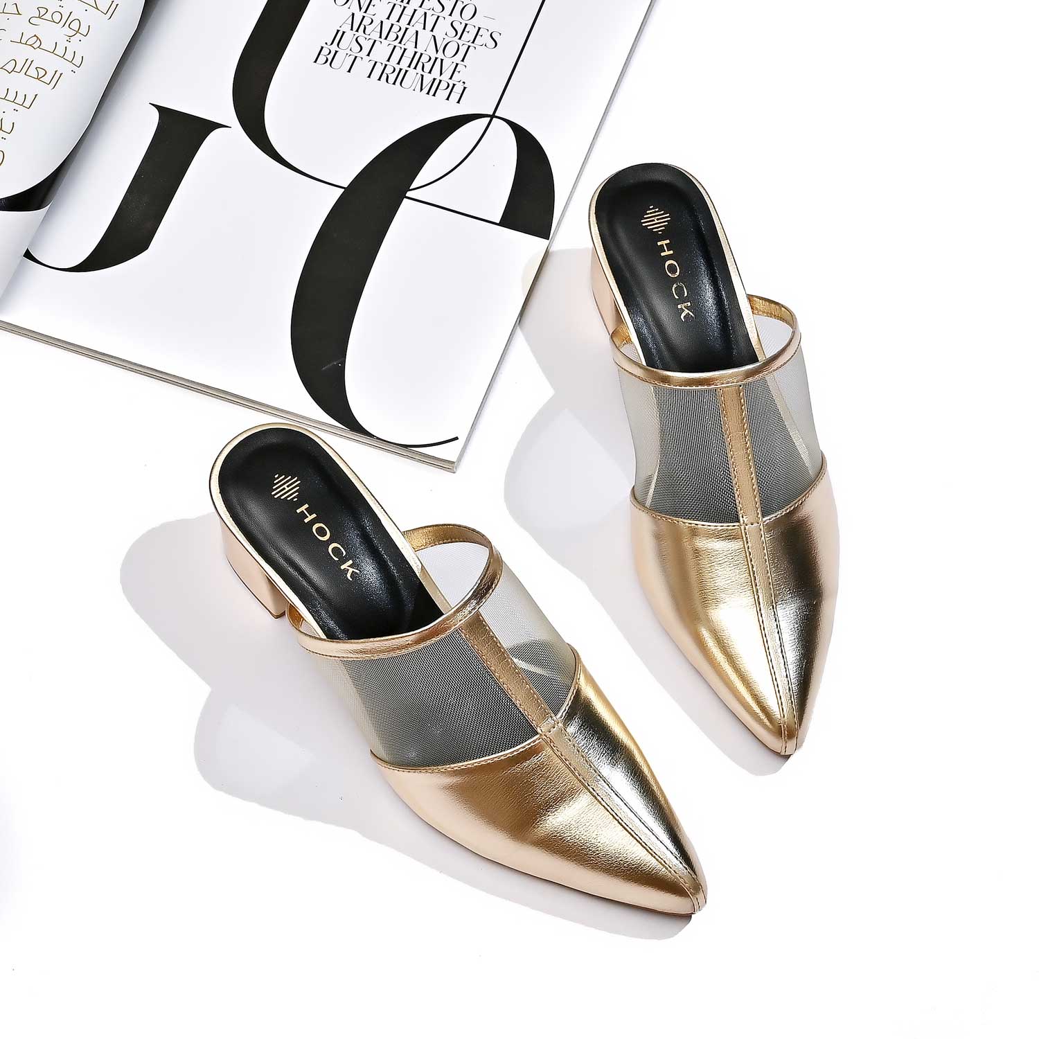 Mesh Pointed-Toe Mules - Image 6